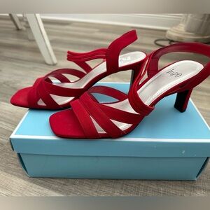 Impo Red Strappy Heels